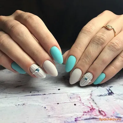 Fresh ideas and new mint manicure #fresh #ideas #manicure | Мятные ногти,  Маникюр, Гелевый маникюр