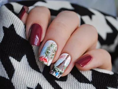 Aksi Nail Art: \"Париж\" , микро живопись