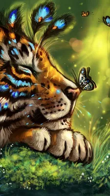 Мультфильм милый тигр, вектор Stock Illustration | Adobe Stock
