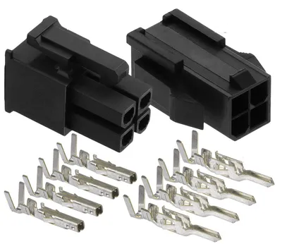 Molex Mini-Fit Jr. Set 2-Polig LED Kabelverbinder Steckverbinder  Beleuchtung PC | eBay