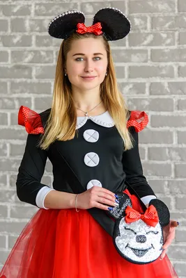 Минни Маус «Minnie Mouse» карнавальный костюм для аниматоров - Масочка