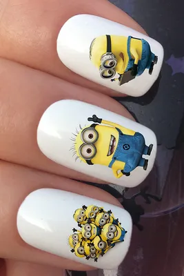 Миньоны. minions | Маникюр, Миньоны