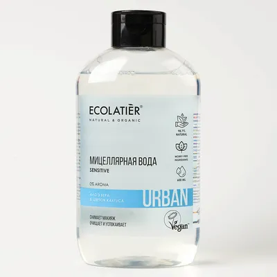 Мицеллярная вода для снятия макияжа для чувствительной кожи 600 мл Ecol,  цена – купить с доставкой в официальном интернет-магазине Мираторг