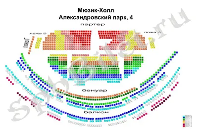 План зала « Мюзик-Холл « Драма и комедия « Информация « Спб Билет.ру -  Театральная Афиша Санкт-Петербурга. Купить билеты в театр, на концерт, в  цирк, Заказ, Бронирование и Доставка билетов в театры