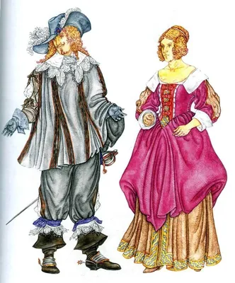 http://mir-kostuma.com/17-vek/item/49-france | Мода 17-го века, Модные  стили, Французский костюм