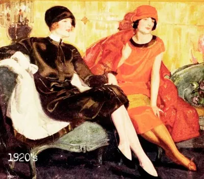 Женская мода начала 1920-х. Юбки снова становятся на пару лет длинными |  Модная лавка 19 века | Дзен