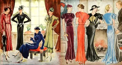 Кожаные плащи, твидовые костюмы и корсеты: чем знаменита женская мода в  период с 1930 по 1939