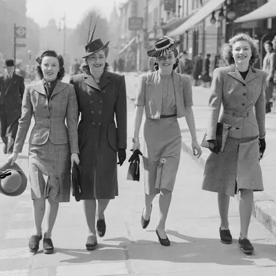 Мода 1940 х годов фото фото