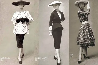 Мода и стиль женщин 50-х годов