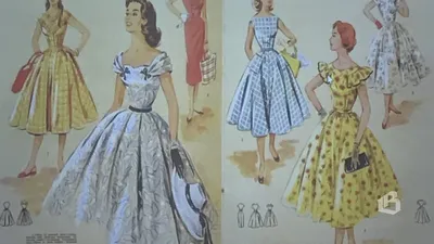 Роскошные платья 1950-х годов: Мода, стиль, тенденции в журнале Ярмарки  Мастеров