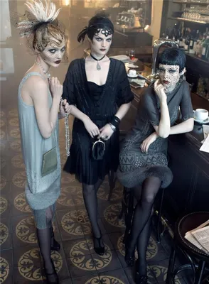 Женская мода 20 годов 20 века, …» — создано в Шедевруме