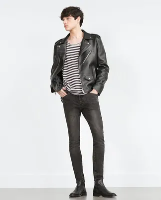 2007 Mode homme | Men fashion casual outfits, Leather jacket style, Leather  jacket outfit men