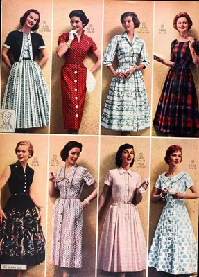 Послевоенные платья (78 фото)