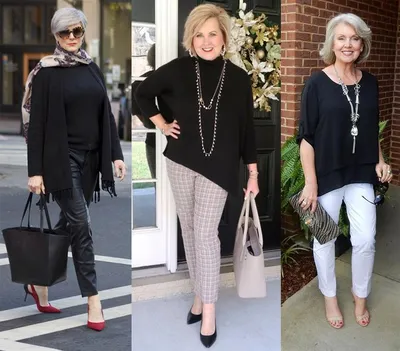 Мода 2024 для женщин 50 и 60 лет. Фото, как одеваться после 50