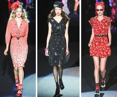Мода весна-лето: Прекрасные модели в стиле ретро от Anna Sui