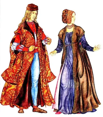 Костюм Италии эпохи Возрождения (14-16 века) | Средневековая одежда, Модные  стили, Мода эпохи возрождения