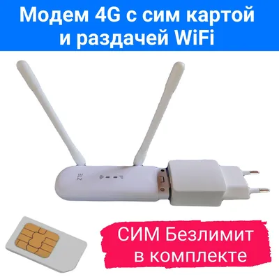 4G LTE модем Huawei E8372h с Wi-Fi и разъемами под антенну