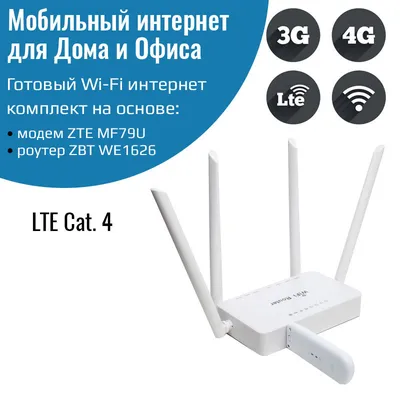 Беспроводной модем ZTE modem-zte79 - купить по низкой цене в  интернет-магазине OZON (297547510)