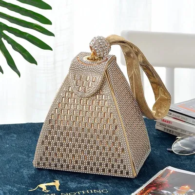 2022 вечерние клатчи для женщин, роскошная женская вечерняя сумка, модная  треугольная Свадебная сумка, Роскошные Дизайнерские Сумочки, клатчи |  AliExpress