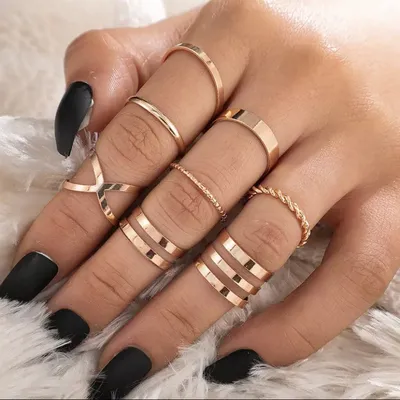 Модные кольца для девушек купить по цене 249 ₽ в интернет-магазине  KazanExpress