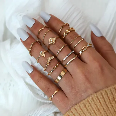 Фото «золотое кольцо с фианитами» | Женские кольца, Модные кольца, Кольца