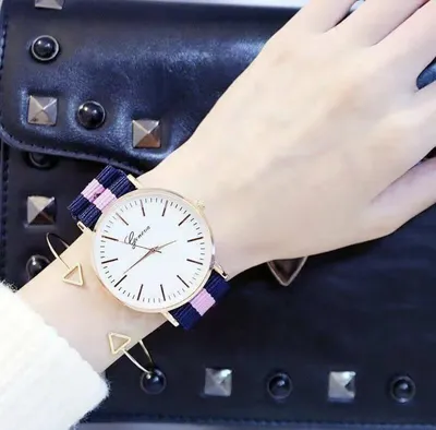 ₪27-Стильные модные женские роскошные кожаные ремешки аналоговые кварцевые наручные  часы женские часы женское платье Reloj Mujer чер-Description