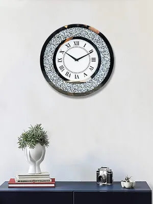 2022 креативные модные настенные часы со стразами, светильник для гостиной,  роскошные украшения, бесшумные настенные часы, часы с квадратным стеклом |  AliExpress