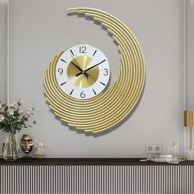Стильные настенные часы в гостиную - 55 фото
