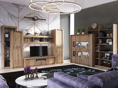 Модульная гостиная Александра 26 - купить в интернет-магазине мебели —  «100диванов»