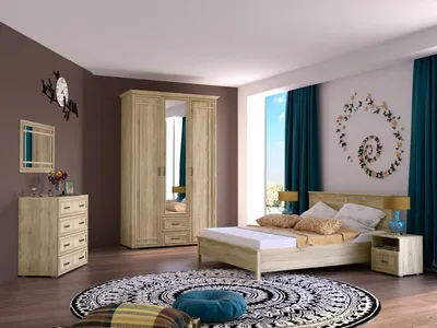 Лагуна» модульная мебель для спальни от МЛК Можга - купить по цене 96376  руб. с доставкой по СПб и РФ