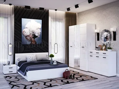 Модульная спальня Gloss НК-мебель | Цена 58875 руб. в Екатеринбурге на  Диванчик-Екб