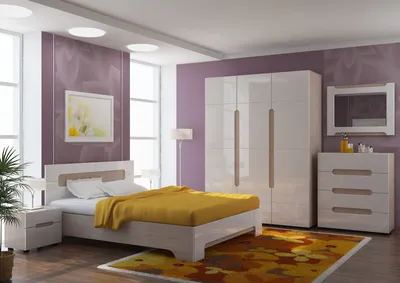 Модульная спальня Бристоль от фабрики Мебель Сервис - купить в Киеве |  RedLight