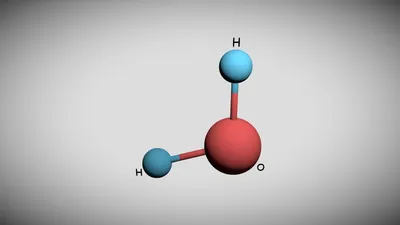 Молекула воды H₂0 - 3D model by decay_dance (@decay_dance) [3c44630]