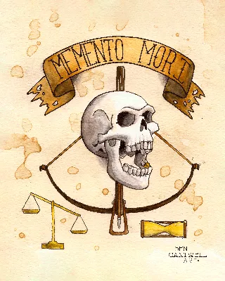 Memento Mori III - Memento Mori Art - Skeleton Skull Logo - Latin Phrase  Quotes\" Magnet for Sale by WIZECROW | Redbubble
