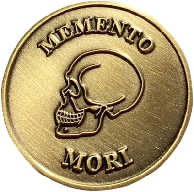 Memento Mori Coin Momento Mori Coin Stoic Coin Marcus Aurelius Challenge  Coin EDC Coin Philosophy Daily Stoic Worry Coin Meditation - Etsy