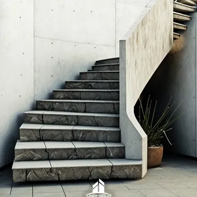 Монолитные лестницы на косоурах | LeConstruct.RU