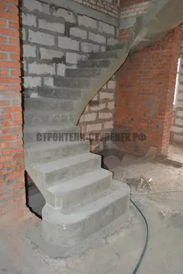 Монолитные лестницы в частном доме | Заказать услугу можно в  ГидроСтройКонструкция | Москва и Московская область