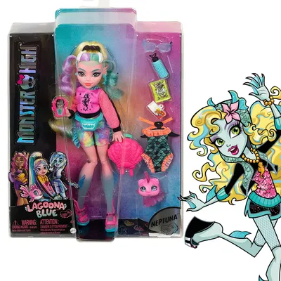 Кукла Лагуна Блю Monster High с питомцем, выпуск 2022 года | AliExpress