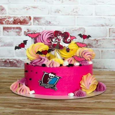 Съедобная Вафельная сахарная картинка на торт Школа Монстер Хай Monster  High 019. Вафельная, Сахарная бумага, Для меренги, Шокотрансферная бумага.