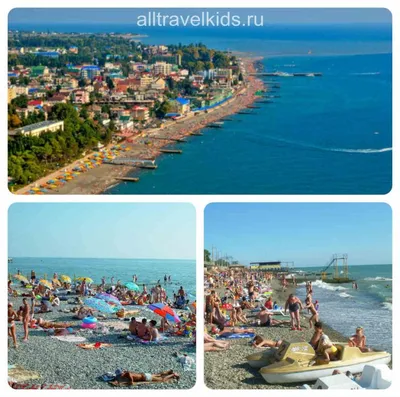 Улицы Адлера, море и набережная - фото пляжа, города и Олимпийской деревни  - Itonga.ru