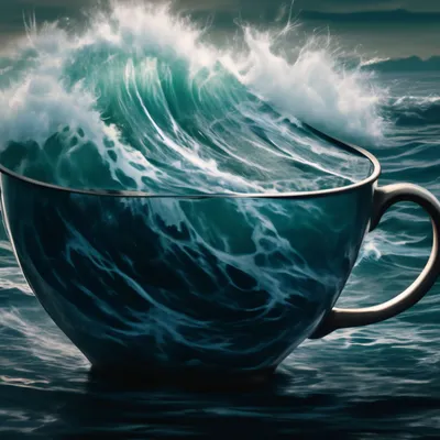 Чашка кофе на берегу моря - 77 фото