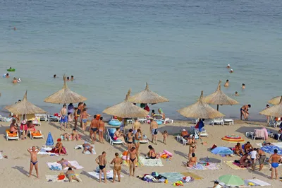 Пляж Констанца На Черном Море В Румынии — стоковые фотографии и другие  картинки Без людей - Без людей, Береговая линия, Вид с воздуха - iStock