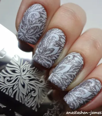 Nails: Морозные узоры на ногтях: Быстро и не сложно: Соколова Светлана |  Знаю Про Ногти Все | Дзен