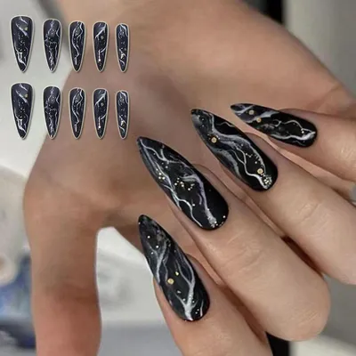 LAK_NAILS Наклейки для ногтей пленки для маникюра мрамор дым дымка