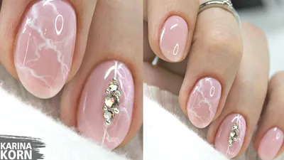 Мраморные ногти, миндаль | Nails, Beauty