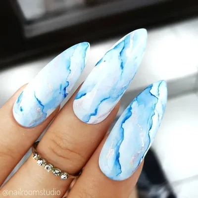 МАНИКЮР ♥︎ мраморный | Nails, Nail art, Manicure