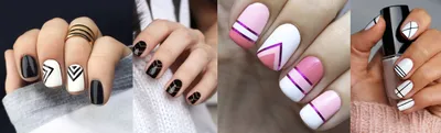 Короткие накладные ногти, 24 шт., Мультяшные геометрические носимые ногти,  дизайн головы, накладные ногти для женщин, нажимные ногти, сделай сам,  дизайн ногтей | AliExpress