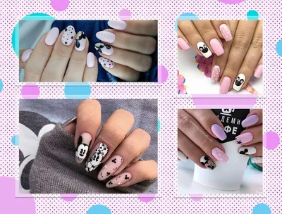 TRENDY manicure CARTOON nails | Nail extension with gel tips - YouTube