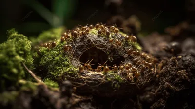 Муравейник в лесу, насекомые, муравьи, природа, лес, животные Photos |  Adobe Stock
