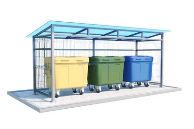 Контейнерные площадки для мусора — установка контейнерных площадок |  «Забор96.рф»